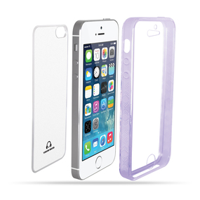 Apple iPhone 5s / 5 Case w/ Built-in Screen Protector and See Through Back Cover