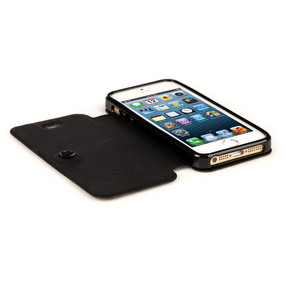 Apple iPhone 5 / 5s Premium Synthetic Leather Folio Case with Stand Function & Suction Cup Closure
