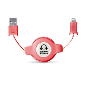 Apple MFI Certified Charge & Sync Retractable Lightning Cable