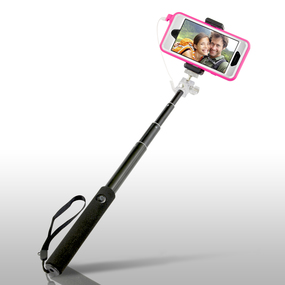 Gear Beast Extendable 3.5mm Selfie Stick w/Phone Cradle for Devices up to 5.7”