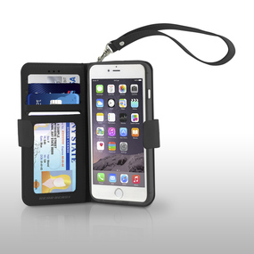 Folio PU Leather Wallet Case for iPhone 6s (Fits iPhone 6, 2014)