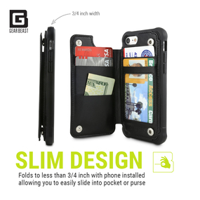 Rugged Smartphone Wallet Case for iPhones