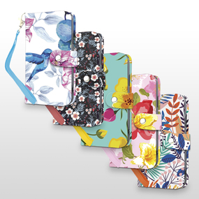 Dual Folio Smartphone Wallet Case for Apple iPhone XS Max - Floral Patterns 